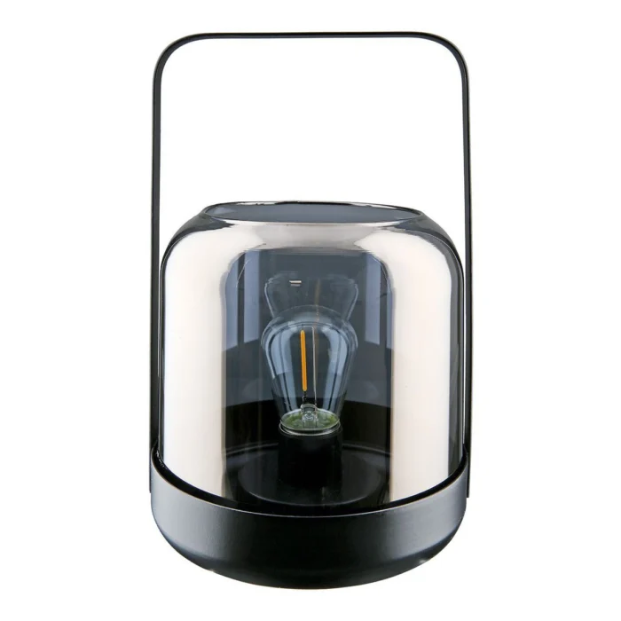 Windlicht Bright Silber LED Glas 24cm – Produktansicht