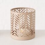 Windlicht Dunvilla 8cm beige – Hauptansicht