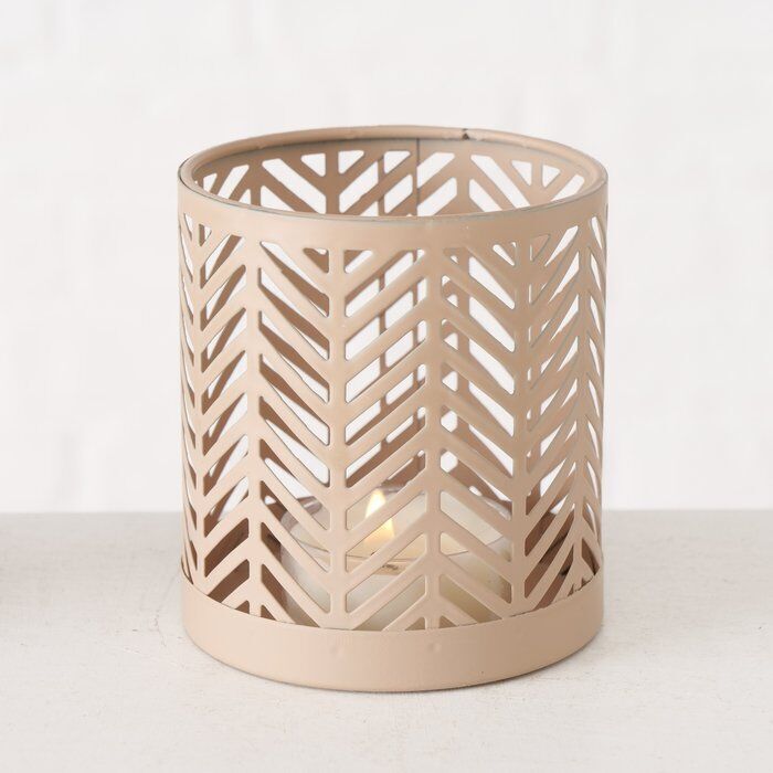 Produktbild Windlicht Dunvilla 8cm beige – Hauptansicht