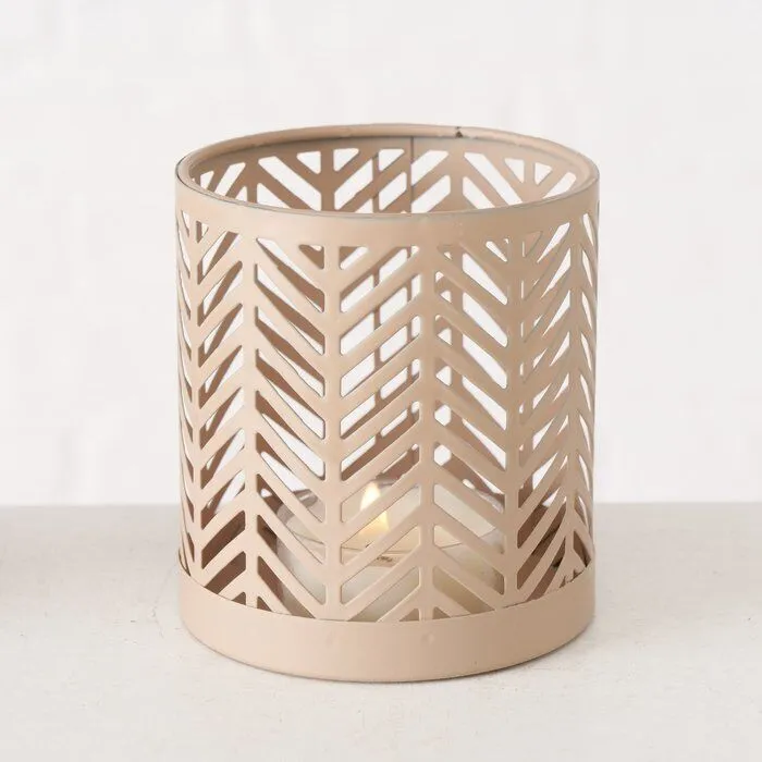 Produktbild Windlicht Dunvilla 8cm beige – Hauptansicht