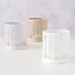 Windlicht Dunvilla 8cm grau – Produktansicht