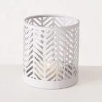 Windlicht Dunvilla 8cm grau – Hauptansicht