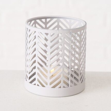 Windlicht Dunvilla 8cm grau – Hauptansicht