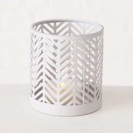 Windlicht Dunvilla 8cm grau – Hauptansicht