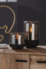 Windlicht Elegance anthrazit 25cm – Produktansicht