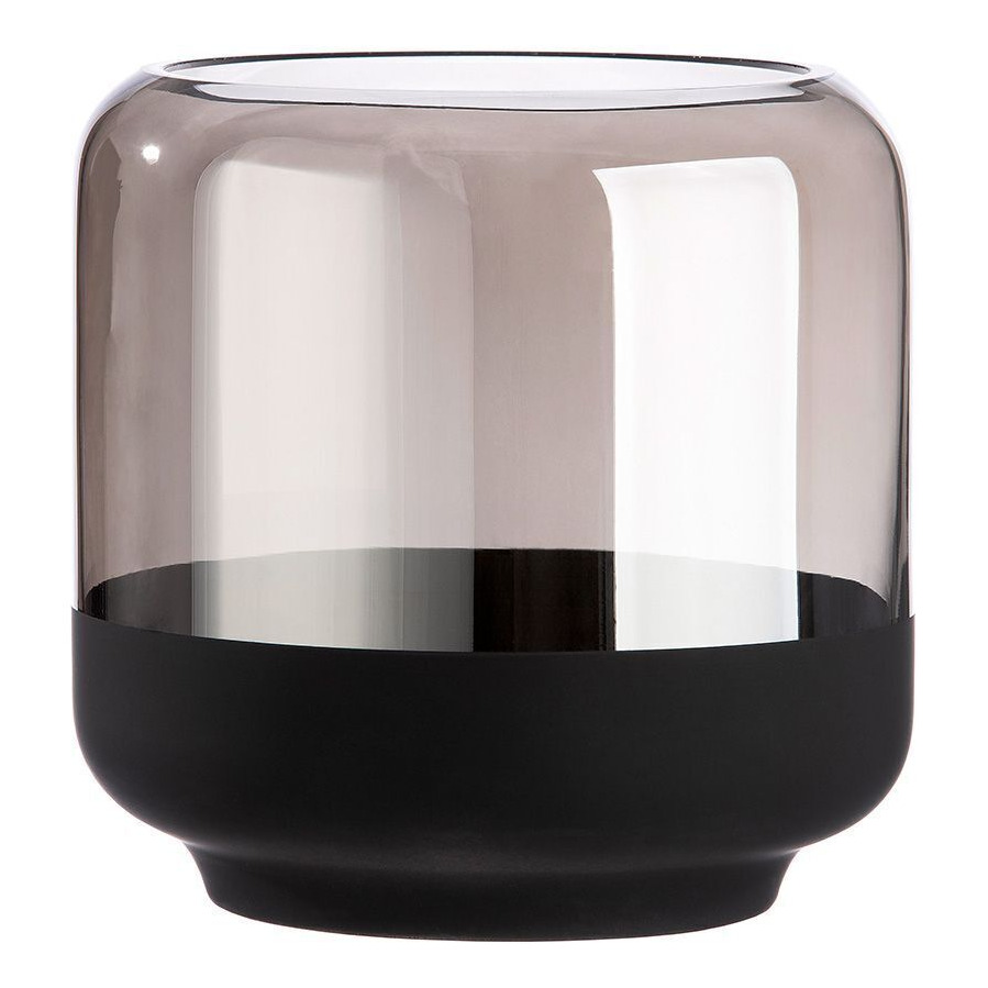 Krug, Schüssel, Töpferei, Vase Windlicht Elegance anthrazit 15cm – Hauptansicht
