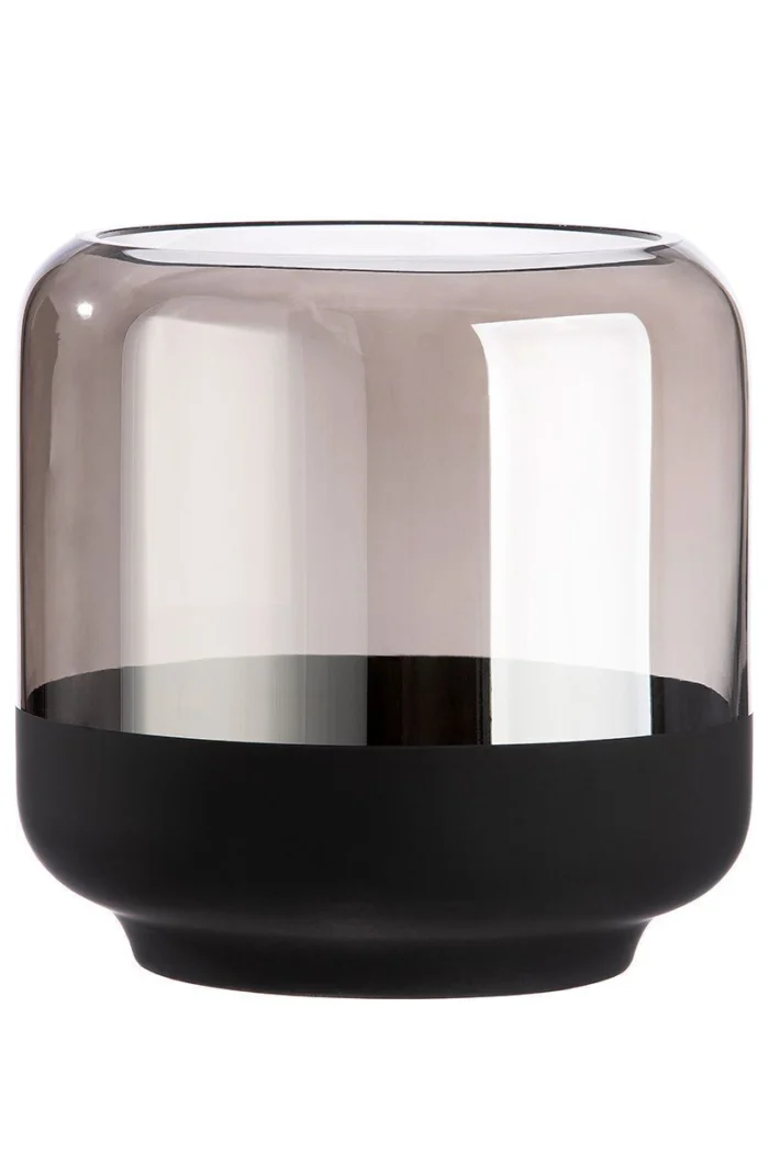Windlicht Elegance anthrazit 15cm – Produktansicht