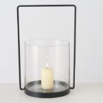 Windlicht Everly rund 34cm – Produktansicht