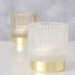 Windlicht Gloria 9cm weiß – Produktansicht
