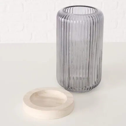 Windlicht Lidingo 24cm grau – Produktansicht
