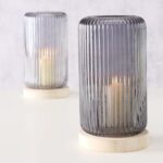 Windlicht Lidingo 24cm grau – Produktansicht