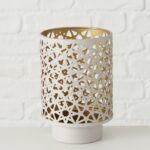 Windlicht Lyras 13cm cremeweiß – Hauptansicht