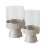 Windlicht Pallas 29cm beige – Produktansicht