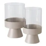 Windlicht Pallas 29cm beige – Produktansicht