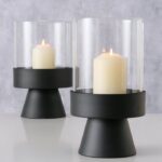 Windlicht Pallas 29cm schwarz – Produktansicht