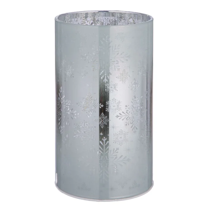 Windlicht Schneeflocke LED Glas 13cm – Produktansicht