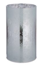 Windlicht Schneeflocke LED Glas 18cm – Produktansicht