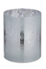Windlicht Schneeflocke LED Glas 18cm – Produktansicht