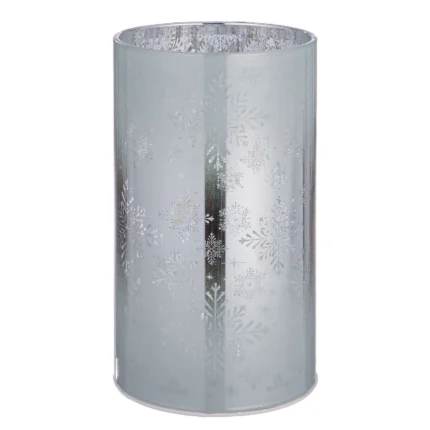 Windlicht Schneeflocke LED Glas 18cm – Hauptansicht