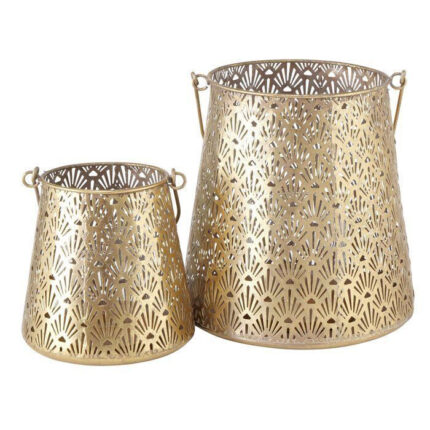 Windlicht Set Ember 2tlg. gold – Hauptansicht