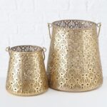 Windlicht Set Ember 2tlg. gold – Produktansicht