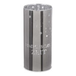 Windlicht Sternenmädchen silber LED Glas 15cm – Produktansicht