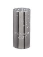Windlicht Sternenmädchen silber LED Glas 15cm – Produktansicht
