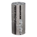 Windlicht Sternenmädchen silber LED Glas 15cm – Produktansicht