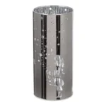 Windlicht Sternenmädchen silber LED Glas 15cm – Produktansicht