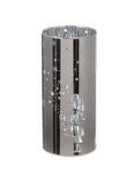 Windlicht Sternenmädchen silber LED Glas 15cm – Produktansicht