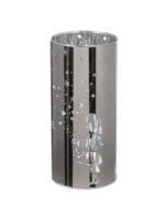 Windlicht Sternenmädchen silber LED Glas 15cm – Produktansicht