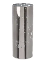 Windlicht Sternenmädchen silber LED Glas 20cm – Produktansicht