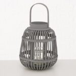 Windlicht Taneja 24cm grau – Hauptansicht