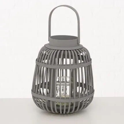 Windlicht Taneja 24cm grau – Hauptansicht