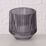 Windlicht Tiago dunkelgrau 10cm – Hauptansicht