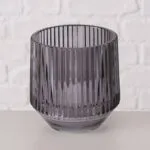 Windlicht Tiago dunkelgrau 10cm – Hauptansicht