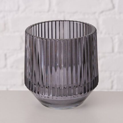 Windlicht Tiago dunkelgrau 10cm – Hauptansicht