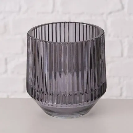 Windlicht Tiago dunkelgrau 10cm – Hauptansicht