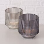 Windlicht Tiago hellgrau 10cm – Produktansicht