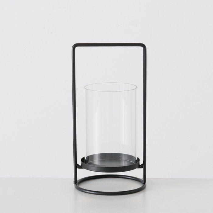 Produktbild Windlicht Timko schwarz 20cm – Hauptansicht