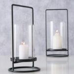 Windlicht Timko schwarz 25cm – Produktansicht