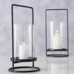 Windlicht Timko schwarz 25cm – Produktansicht