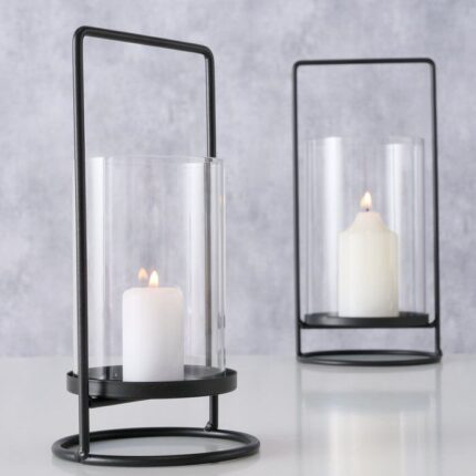 Windlicht Timko schwarz 25cm – Produktansicht