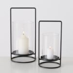 Windlicht Timko schwarz 25cm – Produktansicht