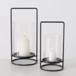 Windlicht Timko schwarz 25cm – Produktansicht