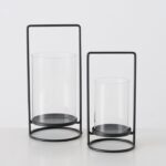 Windlicht Timko schwarz 25cm – Produktansicht