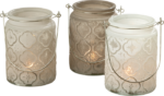 Windlicht Tunis 13cm hellbraun – Produktansicht