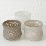 Windlicht Tunis 9cm beige – Produktansicht
