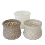 Windlicht Tunis 9cm beige – Produktansicht