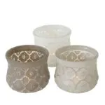 Windlicht Tunis 9cm beige – Produktansicht